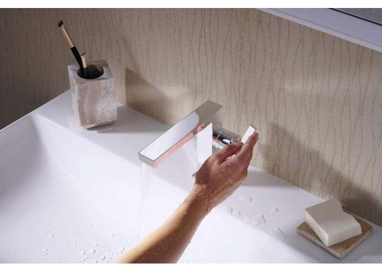 Смеситель для умывальника Hansgrohe Tecturis E 110 Fine CoolStart с донным клапаном pop-up, Chrome (73023000)