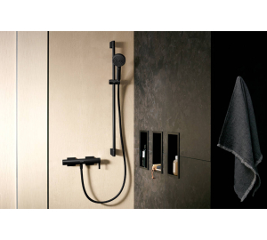 Душевая штанга Hansgrohe Pulsify S 90 см со шлангом 160 см, Matt Black (24401670)