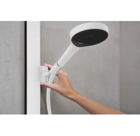 Душевая система Hansgrohe Rainfinity Showerpipe 360 1jet с термостатом ShowerTablet 350, Matt White 26853700