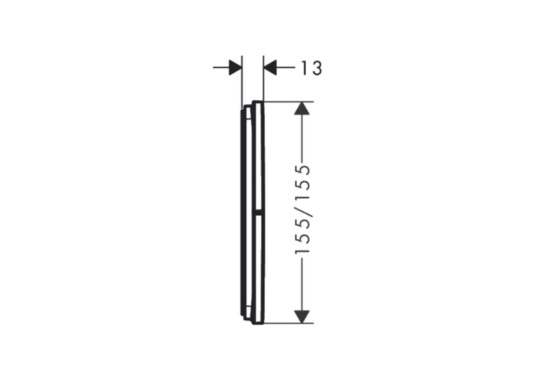 Переключатель Hansgrohe ShowerSelect Comfort E на 3 функции, Chrome 15573000
