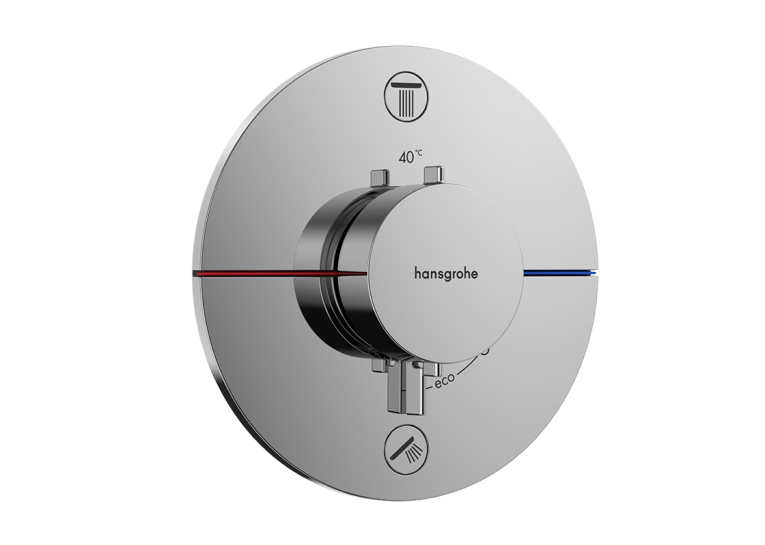 Термостат прихованого монтажу Hansgrohe ShowerSelect Comfort S на 2 функції, Chrome 15554000