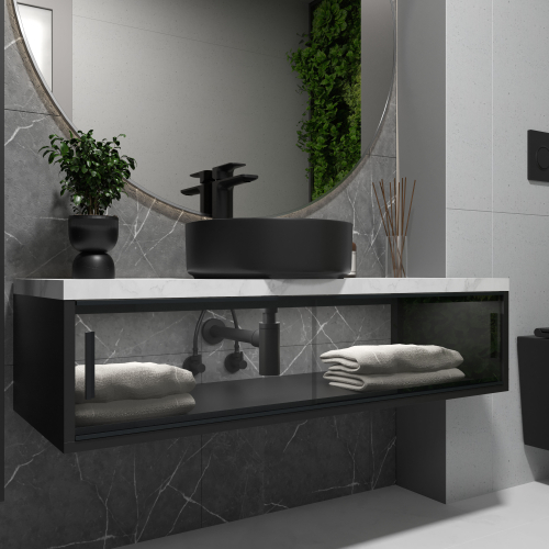 Сифон для умивальника Koller Pool латунь d32, чорний 1049520648