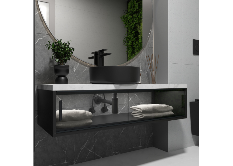 Сифон для умивальника Koller Pool латунь d32, чорний 1049520648