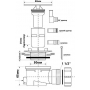 Сифон для поддона McALPINE 50 мм, отверстие - 50/60 HC252588-ST