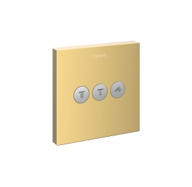 Переключатель Hansgrohe ShowerSelect на 3 клавиши Polished Gold Optic 15764990