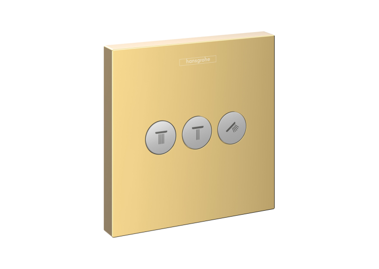 Перемикач Hansgrohe ShowerSelect на 3 клавіші Polished Gold Optic 15764990