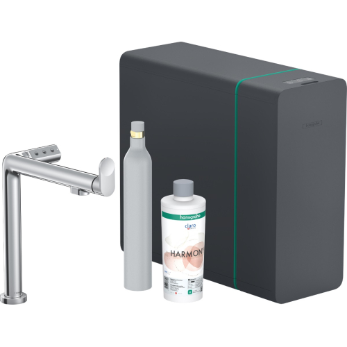 Змішувач кухонний Hansgrohe Aqittura M91 SodaSystem 240 1jet кухонний сет (76810000) Chrome