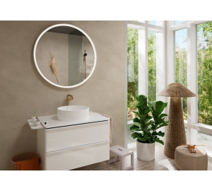 Смеситель Hansgrohe Tecturis S 240 Fine CoolStart для умывальника без донного клапана, Brushed Bronze (73372140)