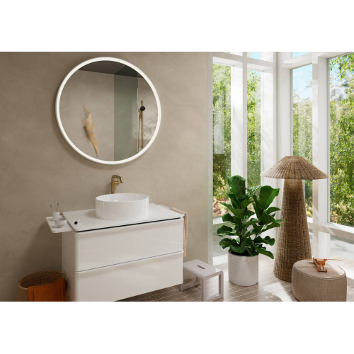 Смеситель Hansgrohe Tecturis S 240 Fine CoolStart для умывальника без донного клапана, Brushed Bronze (73372140)