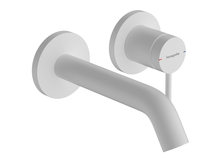 Змішувач Hansgrohe Tecturis S 165 для умивальника зі стіни, Matt White (73350700)