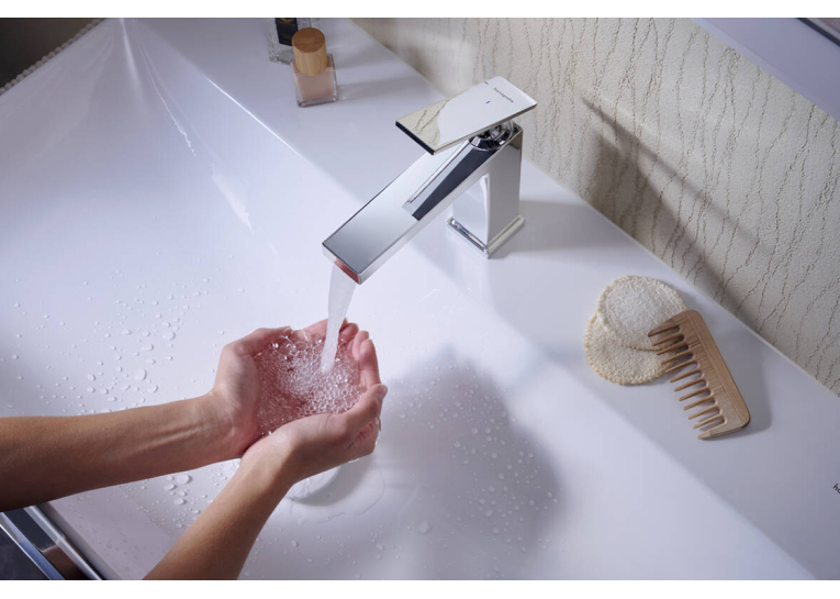 Змішувач Hansgrohe Tecturis E 110 CoolStart для умивальника, Chrome (73014000)