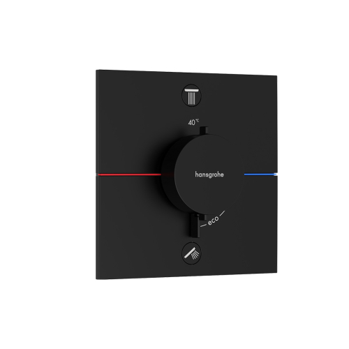 Термостат скрытого монтажа Hansgrohe ShowerSelect Comfort E на 2 функции, Matt Black 15572670