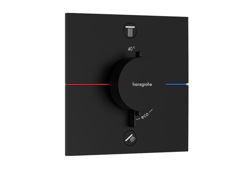 Термостат прихованого монтажу Hansgrohe ShowerSelect Comfort E на 2 функції, Matt Black 15572670