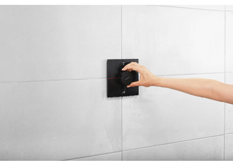 Термостат прихованого монтажу Hansgrohe ShowerSelect Comfort E на 2 функції, Matt Black 15572670