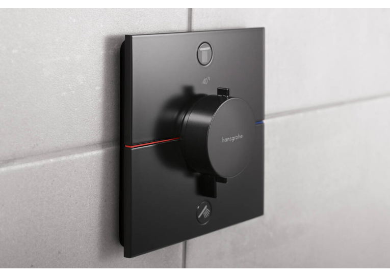 Термостат прихованого монтажу Hansgrohe ShowerSelect Comfort E на 2 функції, Matt Black 15572670