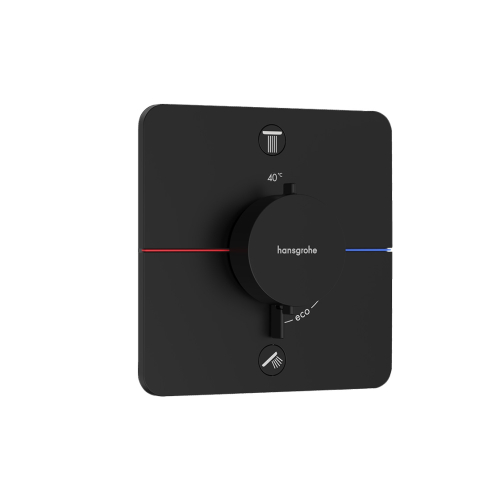 Термостат скрытого монтажа Hansgrohe ShowerSelect Comfort Q на 2 функции, Matt Black 15583670