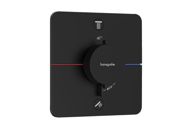 Термостат прихованого монтажу Hansgrohe ShowerSelect Comfort Q на 2 функції, Matt Black 15583670
