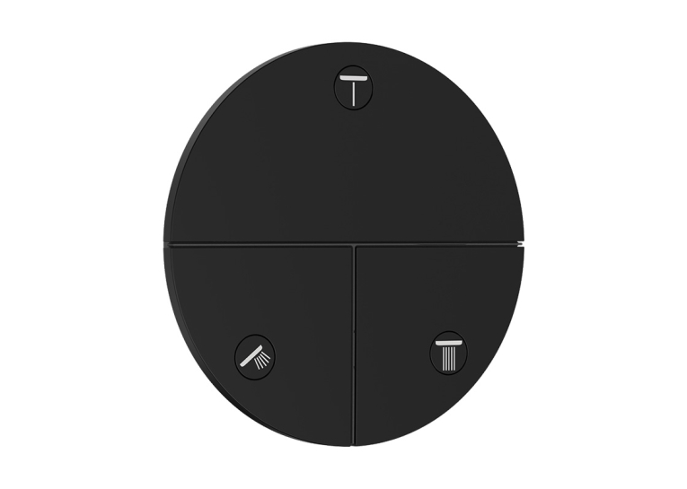 Переключатель Hansgrohe ShowerSelect Comfort S на 3 функции, Matt Black 15558670