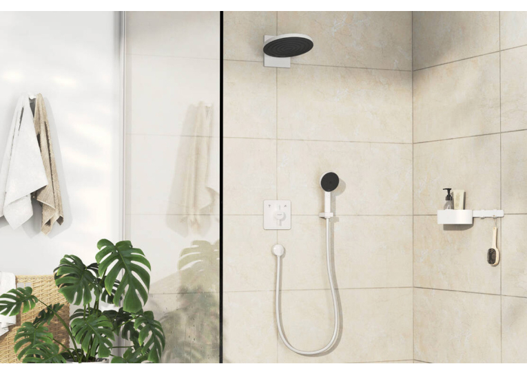 Змішувач прихованого монтажу Hansgrohe DuoTurn Q на 2 функції, Matt White 75414700 (Пошкоджене пакування)