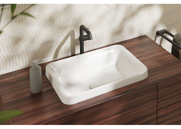 Умивальник врізний на стільницю Hansgrohe Xuniva Q, 550х400 мм, White (60158450)