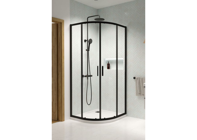 Бокова стінка Radaway Premium Pro Black PDD 800Lx800Rх2000 1013100-54-01