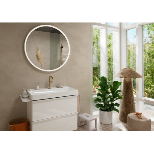 Змішувач для умивальника, поворотний вилив, Hansgrohe Tecturis S 210 Fine CoolStart  Brushed Bronze (73360140) (Пошкоджене пакування)