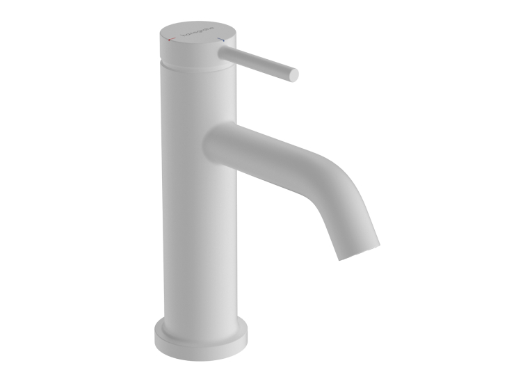 Смеситель Hansgrohe Tecturis S 80 CoolStart для умывальника без донного клапана, Matt White (73301700)