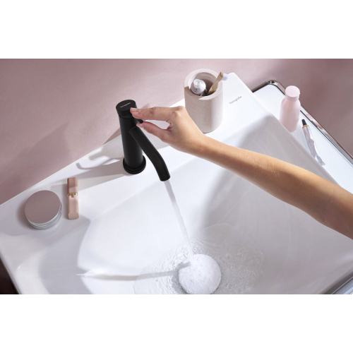Смеситель Hansgrohe Tecturis S 110 CoolStart для умывальника, Matt Black (73314670)