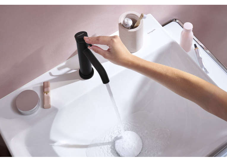 Змішувач Hansgrohe Tecturis S 110 CoolStart для умивальника, Matt Black (73314670)