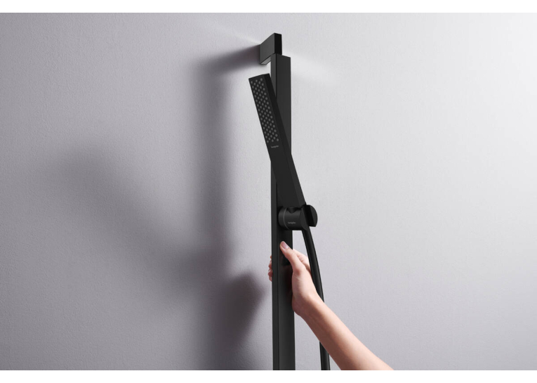 Душовий набір Hansgrohe Pulsify E 100 1jet EcoSmart+ 90 см, Matt Black (24381670)