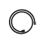 Шланг для душа Hansgrohe Designflex 1,25 м, Brushed Black Chrome (28220340) (Повреждённая упаковка)