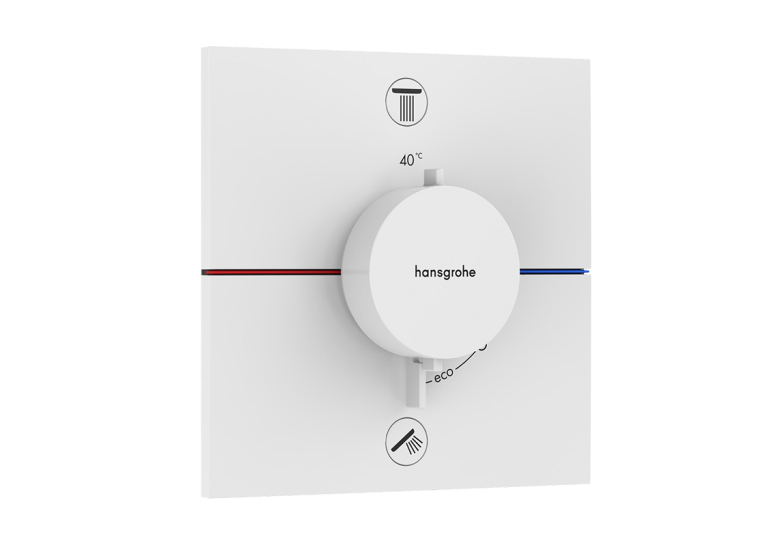 Термостат прихованого монтажу Hansgrohe ShowerSelect Comfort E на 2 функції, Matt White 15572700