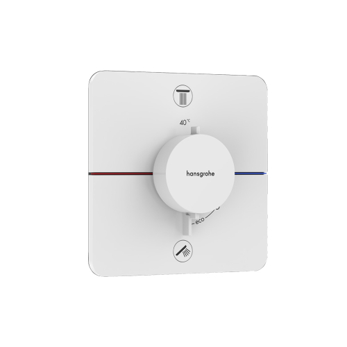 Термостат скрытого монтажа Hansgrohe ShowerSelect Comfort Q на 2 функции, Matt White 15583700