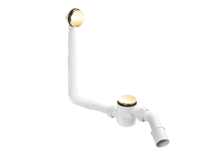 Сифон для ванни/піддона McALPINE "клік-клак" з отвором 40/50 HC2600CL-GOLD-PVD золото