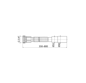 Гнучке з'єднання 5/4“/ 40/32 пластмаса (Koller Pool)