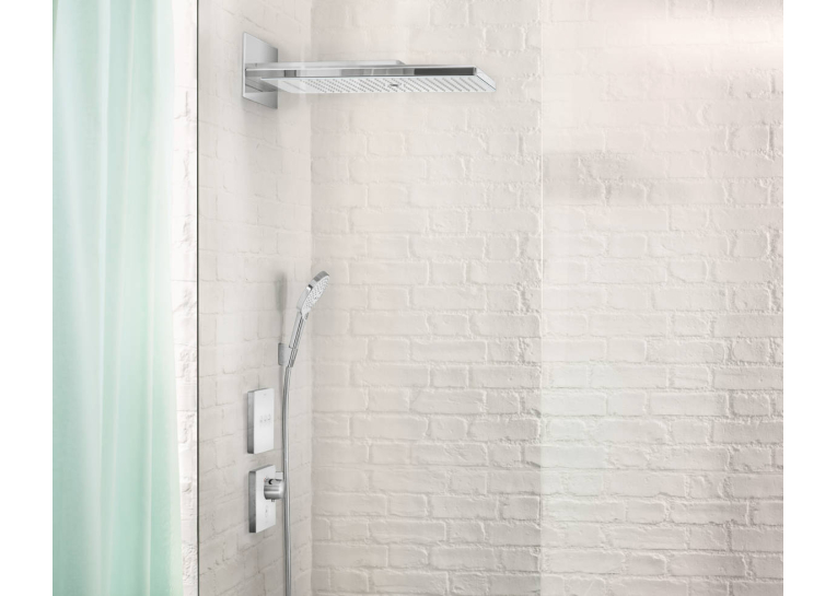 Перемикач Hansgrohe ShowerSelect Glass на 3 клавіші, колір білий/хром 15736400