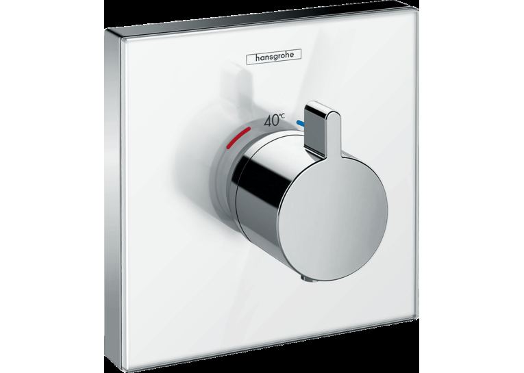 Термостат прихованого монтажу Hansgrohe ShowerSelect Glass Highﬂow White/Chrome 15734400