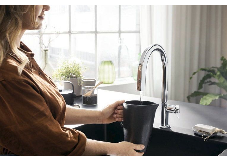 Змішувач кухонний Hansgrohe Aqittura M91 FilterSystem 210 1jet pull-out кухонний сет з Harmony (76801000) Chrome
