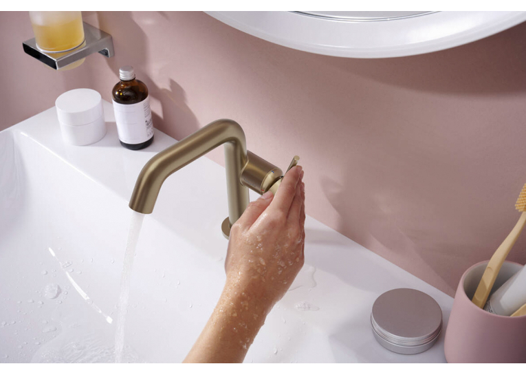 Змішувач Hansgrohe Tecturis S 110 Fine CoolStart для умивальника, Brushed Bronze (73320140)