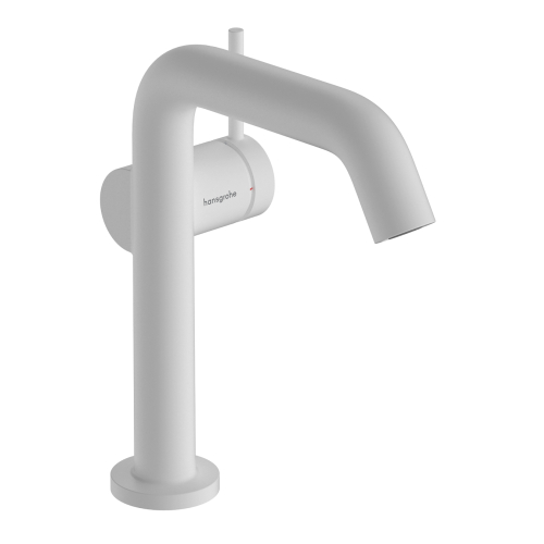 Змішувач Hansgrohe Tecturis S 150 Fine CoolStart для умивальника без онного клапана, Matt White (73341700) (Пошкоджене пакування)