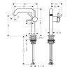 Змішувач Hansgrohe Tecturis S 150 Fine CoolStart для умивальника без онного клапана, Matt White (73341700) (Пошкоджене пакування)