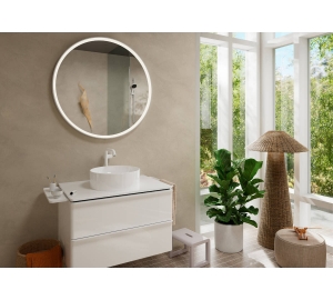 Смеситель Hansgrohe Tecturis S 240 Fine CoolStart для умывальника без донного клапана, Matt White (73372700)