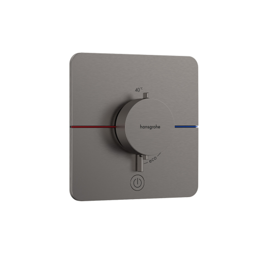 Термостат скрытого монтажа Hansgrohe ShowerSelect Comfort Q HighFlow на 1 функцию, Brushed Black Chrome 15589340