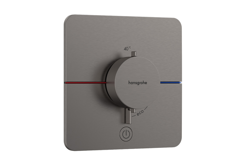 Термостат прихованого монтажу Hansgrohe ShowerSelect Comfort Q HighFlow на 1 функцію, Brushed Black Chrome 15589340