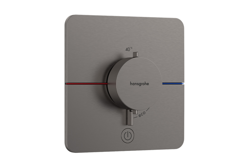 Термостат скрытого монтажа Hansgrohe ShowerSelect Comfort Q HighFlow на 1 функцию, Brushed Black Chrome 15589340