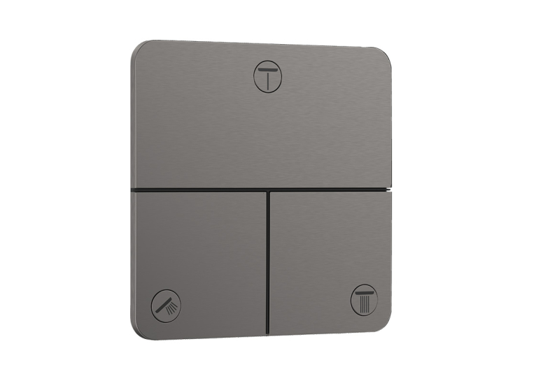 Переключатель Hansgrohe ShowerSelect Comfort Q на 3 функции, Brushed Black Chrome 15587340
