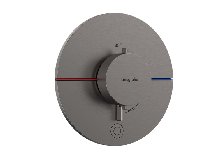 Термостат скрытого монтажа Hansgrohe ShowerSelect Comfort S HighFlow на 1 функцию, Brushed Black Chromе 15562340