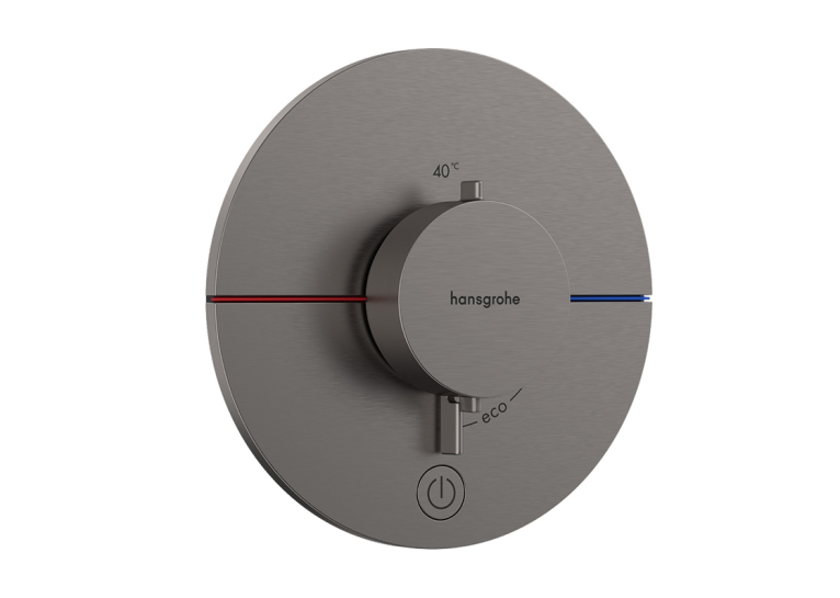 Термостат прихованого монтажу Hansgrohe ShowerSelect Comfort S HighFlow на 1 функцію, Brushed Black Chromе 15562340