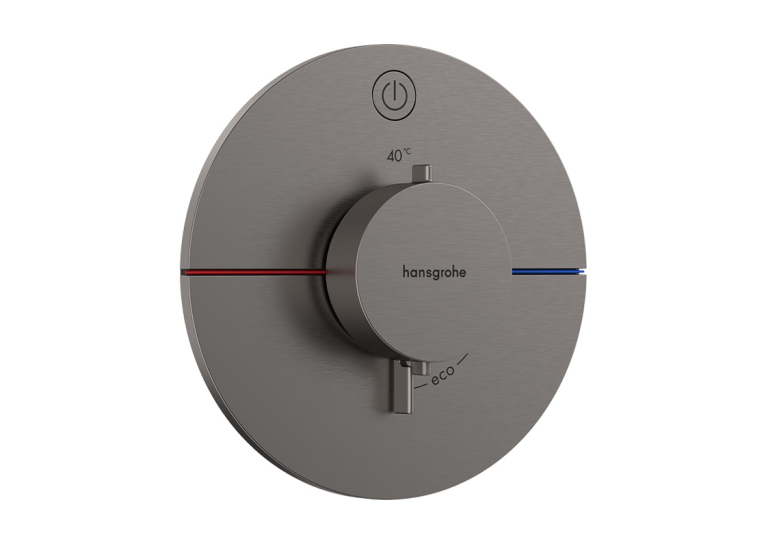 Термостат скрытого монтажа Hansgrohe ShowerSelect Comfort S на 1 функцию, Brushed Black Chrome 15553340