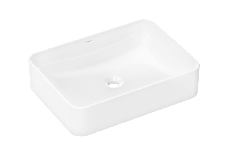 Умывальник накладной без перелива Hansgrohe Xuniva Q SmartClean, 550х400 мм, White (61075450)